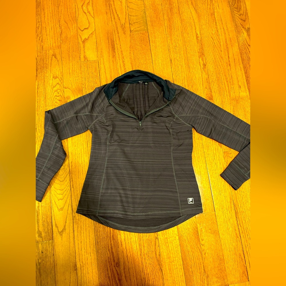 FILA Sport 1/4 Zip Heather Grey Pullover * Size L